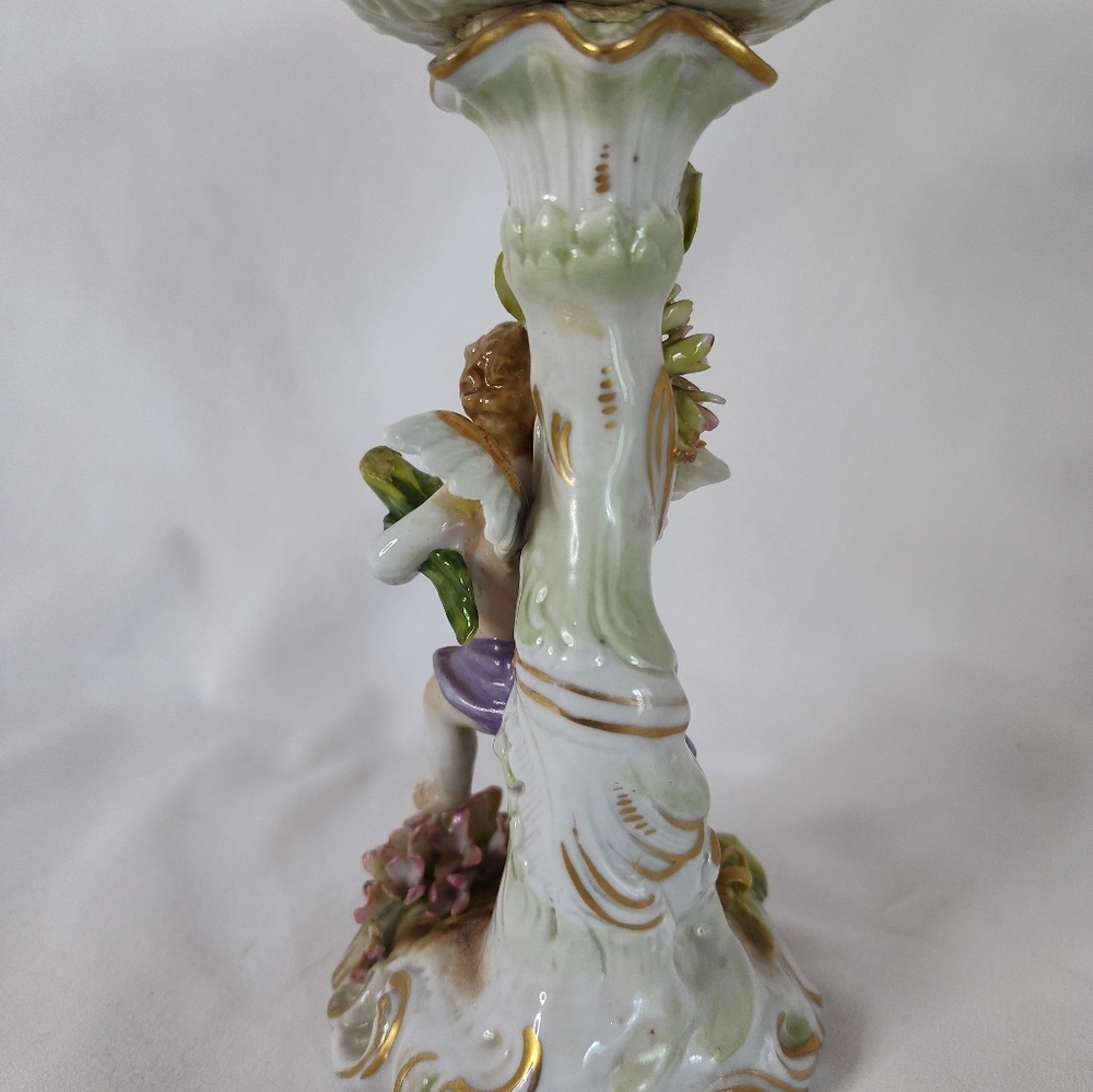 1907 Antique Von Schierholz Putti Compote Thuringia Germany - Picture 5 of 8